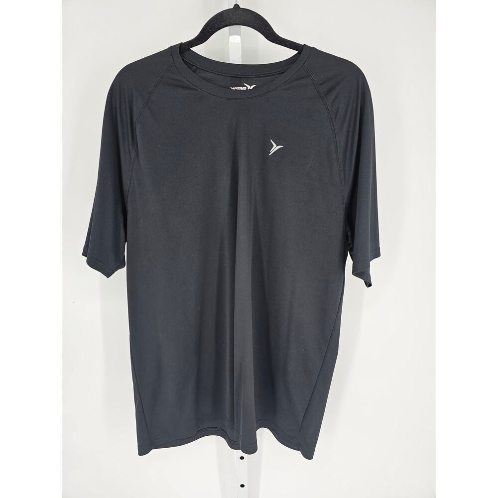 Active by Old Navy Black Polyester Crew Neck Short Sleeve T-Shirt Top Size XL